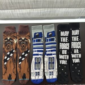 Star Wars Character Socks Set - Brown, Gray, Black